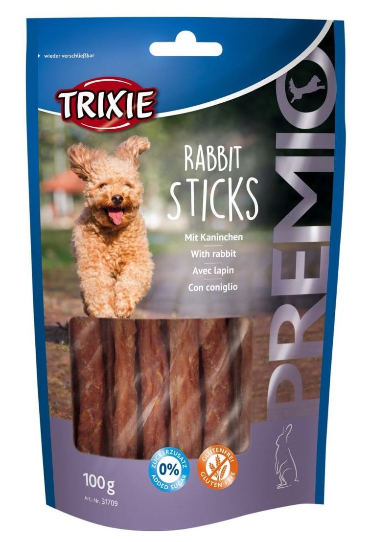 Лакомство для собак Trixie Premio Rabbit Sticks, с кроликом, 100 г - фото 1
