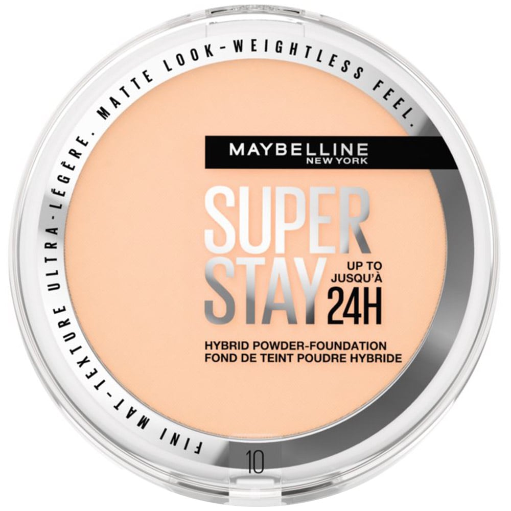 Крем-пудра для обличчя Maybelline New York Super Stay, відтінок 10, 9 г - фото 1