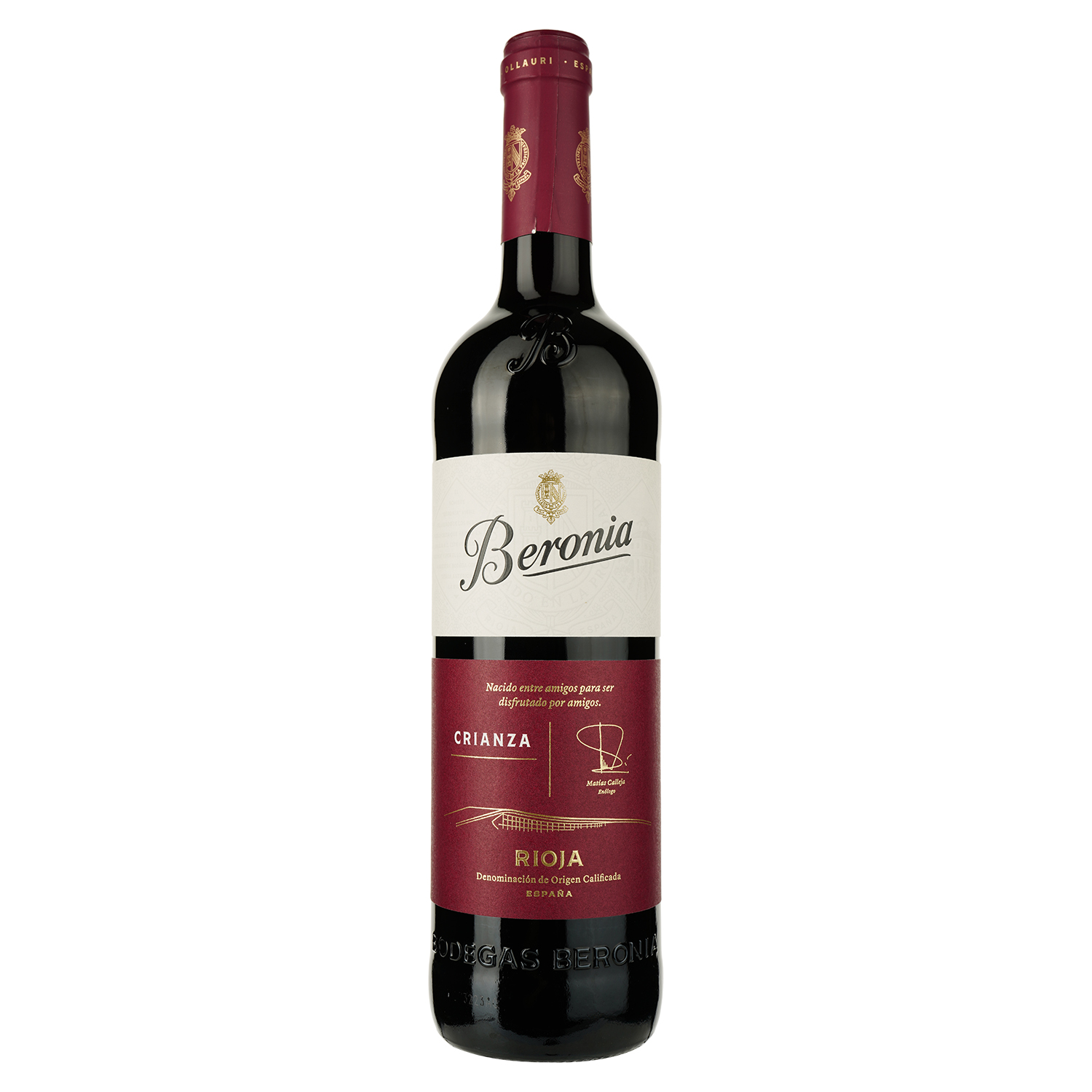 Вино Beronia Rioja Crianza, красное, сухое, 0,75 л - фото 1