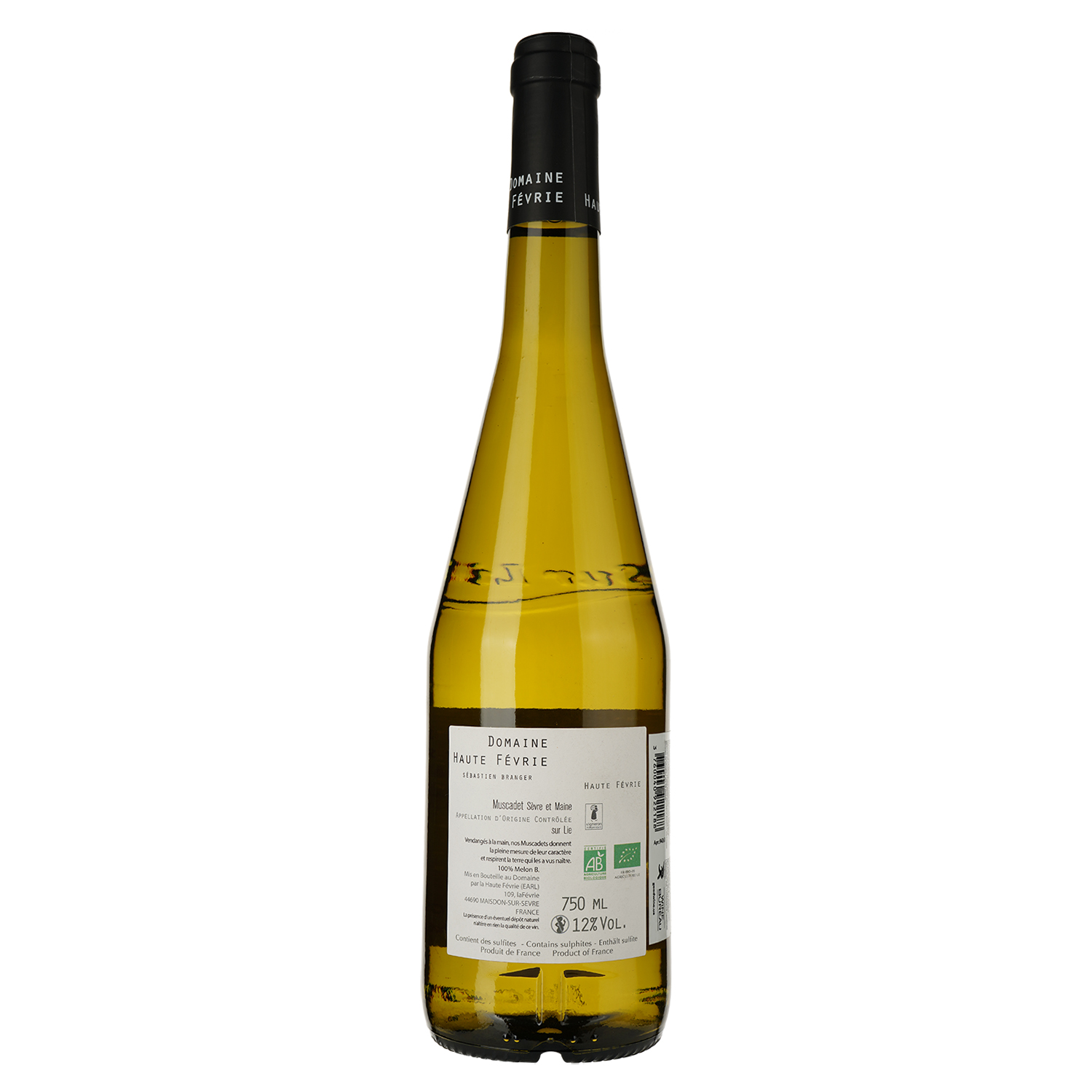 Вино Domaine Haute Fevrie Muscadet Et Fevrie, біле, сухе, 12%, 0,75 л (94363) - фото 2