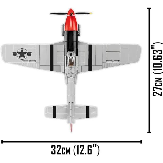 Конструктор Cobi Топ Ган 2 Истребитель P-51 Мустанг, 262 деталі (COBI-5806) - фото 6