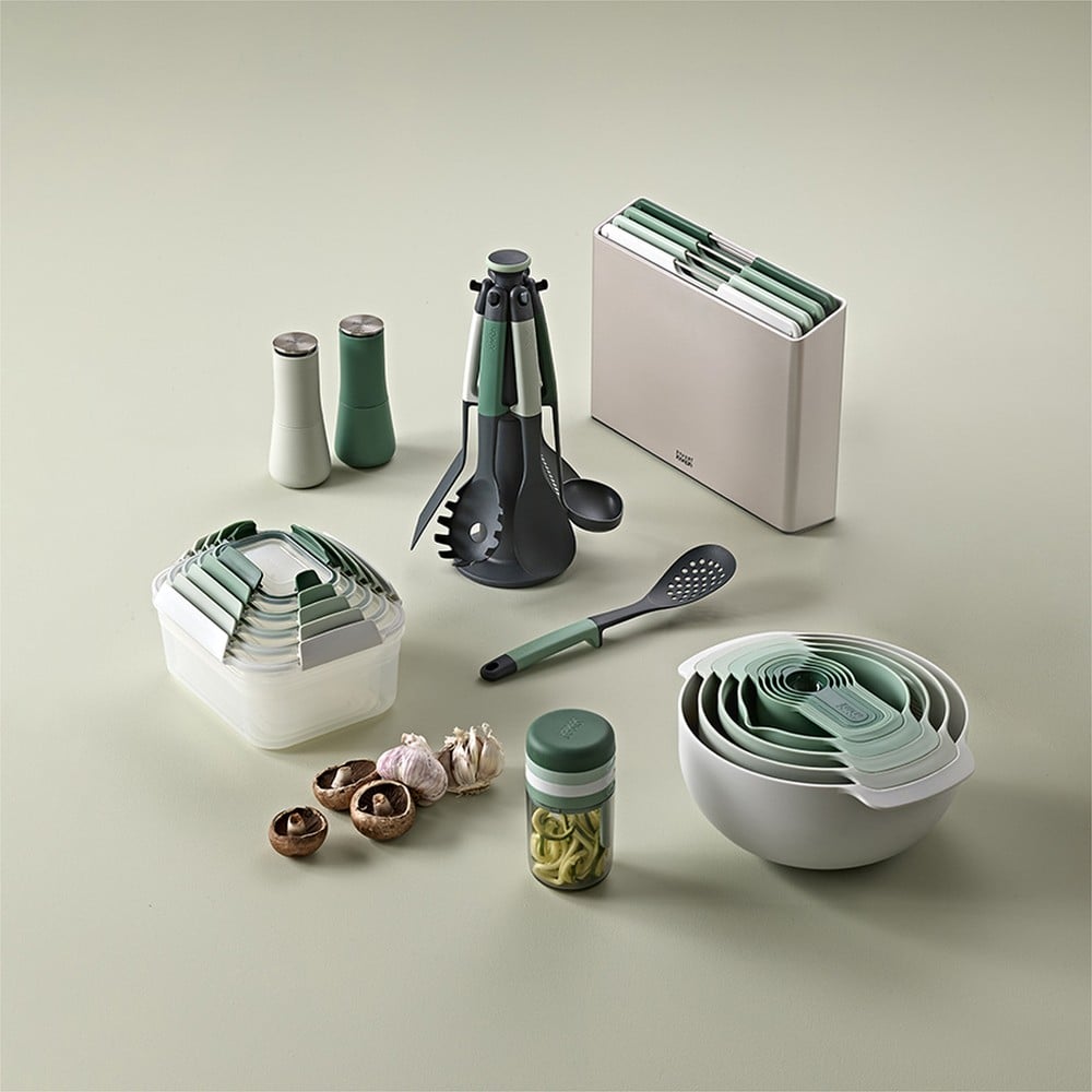 Набір кухонних приладів Joseph Joseph з підставкою, 7 предметів, оливковий (10540) - фото 4