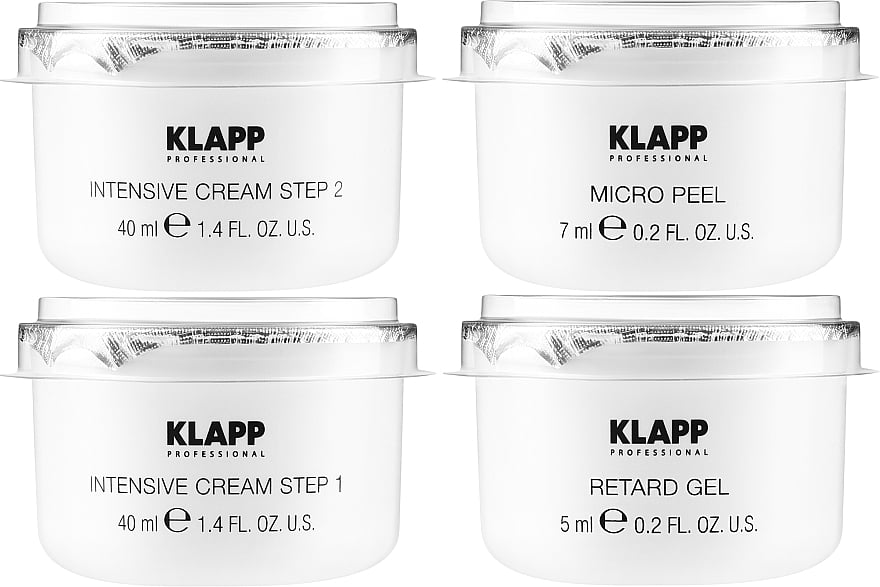 Набір Klapp X-Treme Hyaluron Infusion Treatment, peel/7ml + gel/5ml + cream/40ml + cream/40ml - фото 2