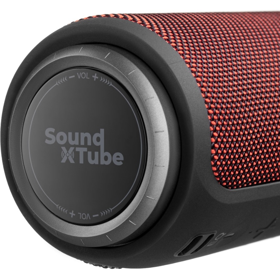 Портативна Bluetooth колонка 2E SoundXTube 30W TWS MP3 Wireless Waterproof Black-Red - фото 4