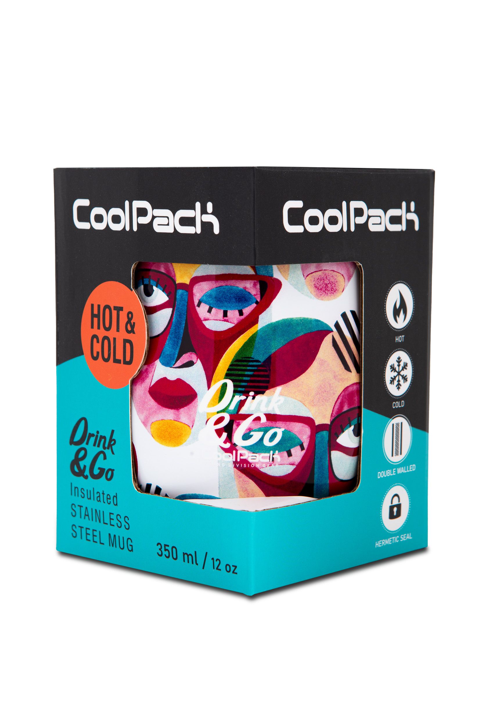 Термокружка CoolPack Drink & Go Cinco металлическая 350 мл (Z22743) - фото 2