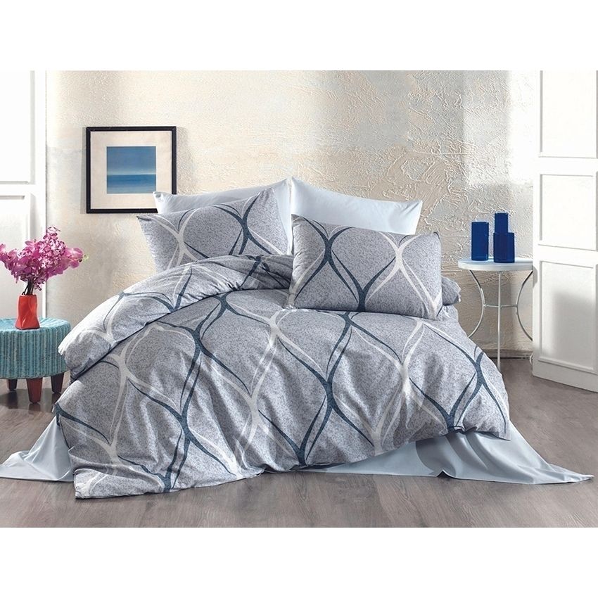 Комплект постельного белья TAG Tekstil с компаньоном Семейный 000210352 (R-T9171) - фото 1
