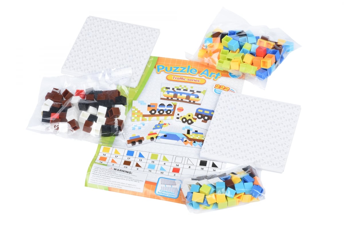 Пазл-мозаїка Same Toy Puzzle Art Traffic series Транспорт, 222 елементів (5991-4Ut) - фото 3