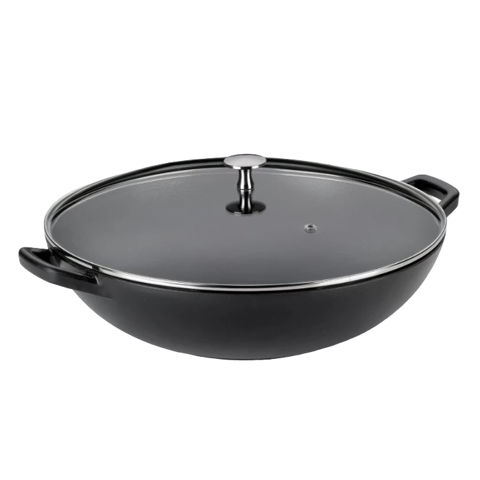 Сковорода ВОК Kela Calido, с крышкой, черный, 4 л, 36 см (21186) - фото 1