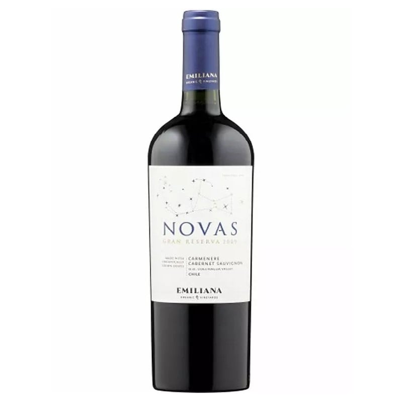 Вино Emiliana Novas Carmenere Cabernet Sauvignon, красное, сухое, 0,75 л (8000012864288) - фото 1