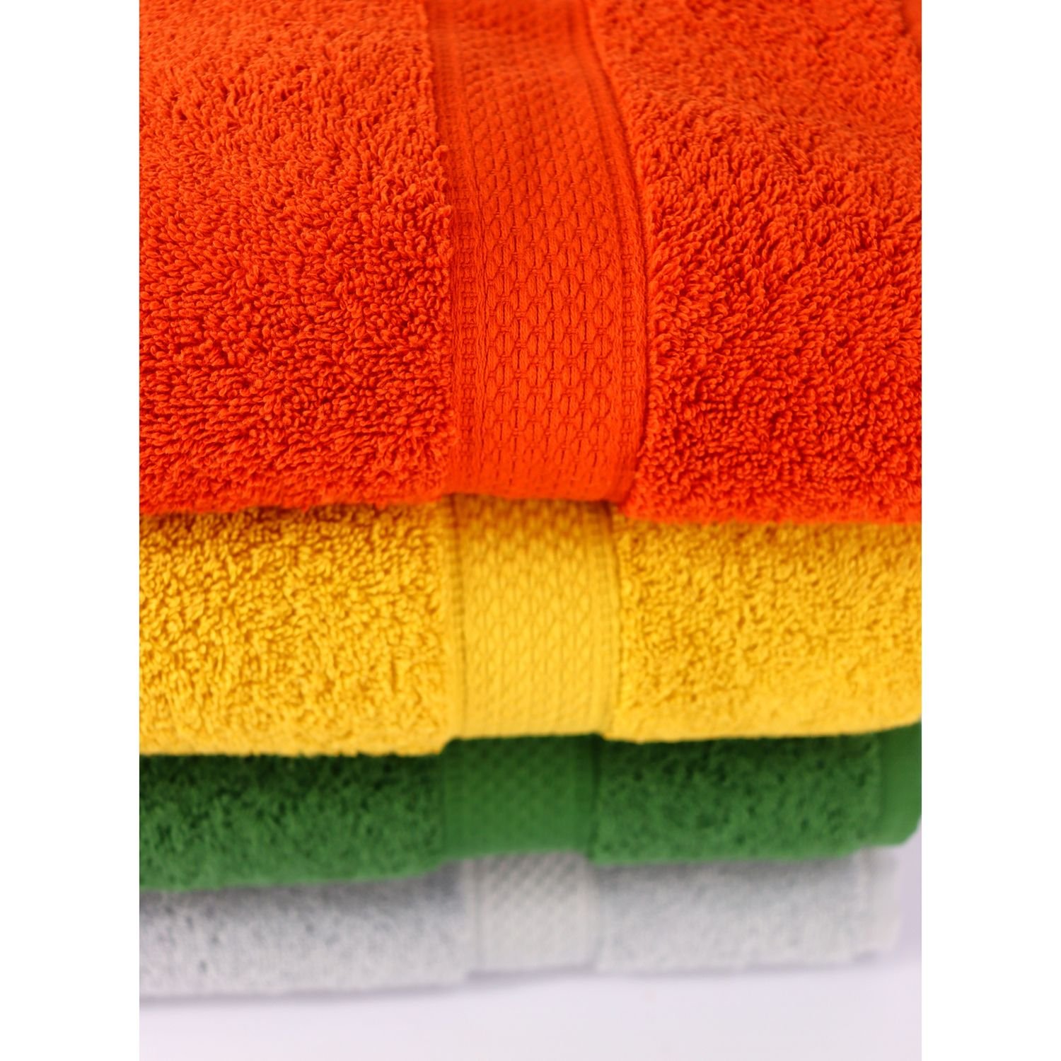 Набор полотенец Izzihome Colorful_4, 100х50 см 4 шт. Terra/Hardal/Haki/Gri (40404) - фото 6