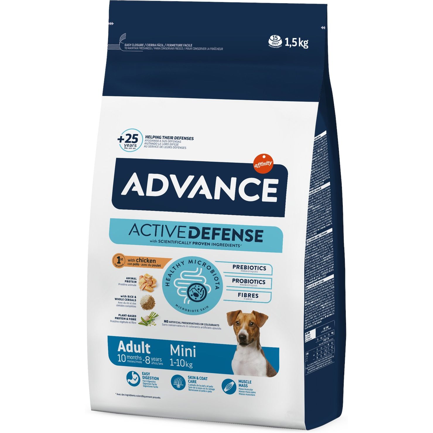 Сухий корм для собак маленьких порід Advance Dog Mini Adult з куркою та рисом 1.5 кг - фото 1