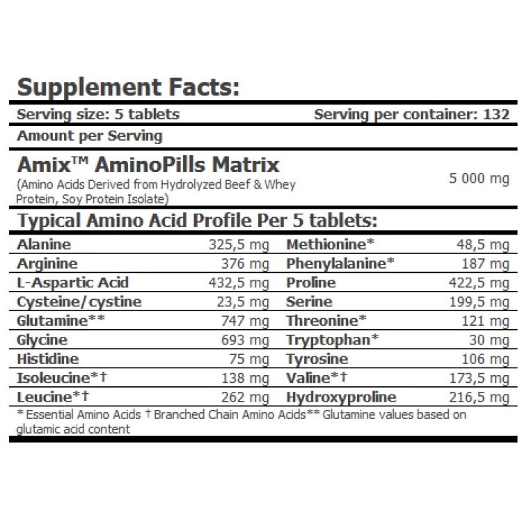 Комплекс аминокислот Amix Amino Pills 330 таблеток - фото 2