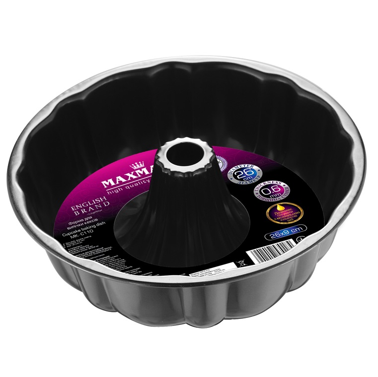 Фото - Форма для выпечки и запекания Maxmark Форма для випічки , 26,5 х9 см, чорний  (MK-C110)