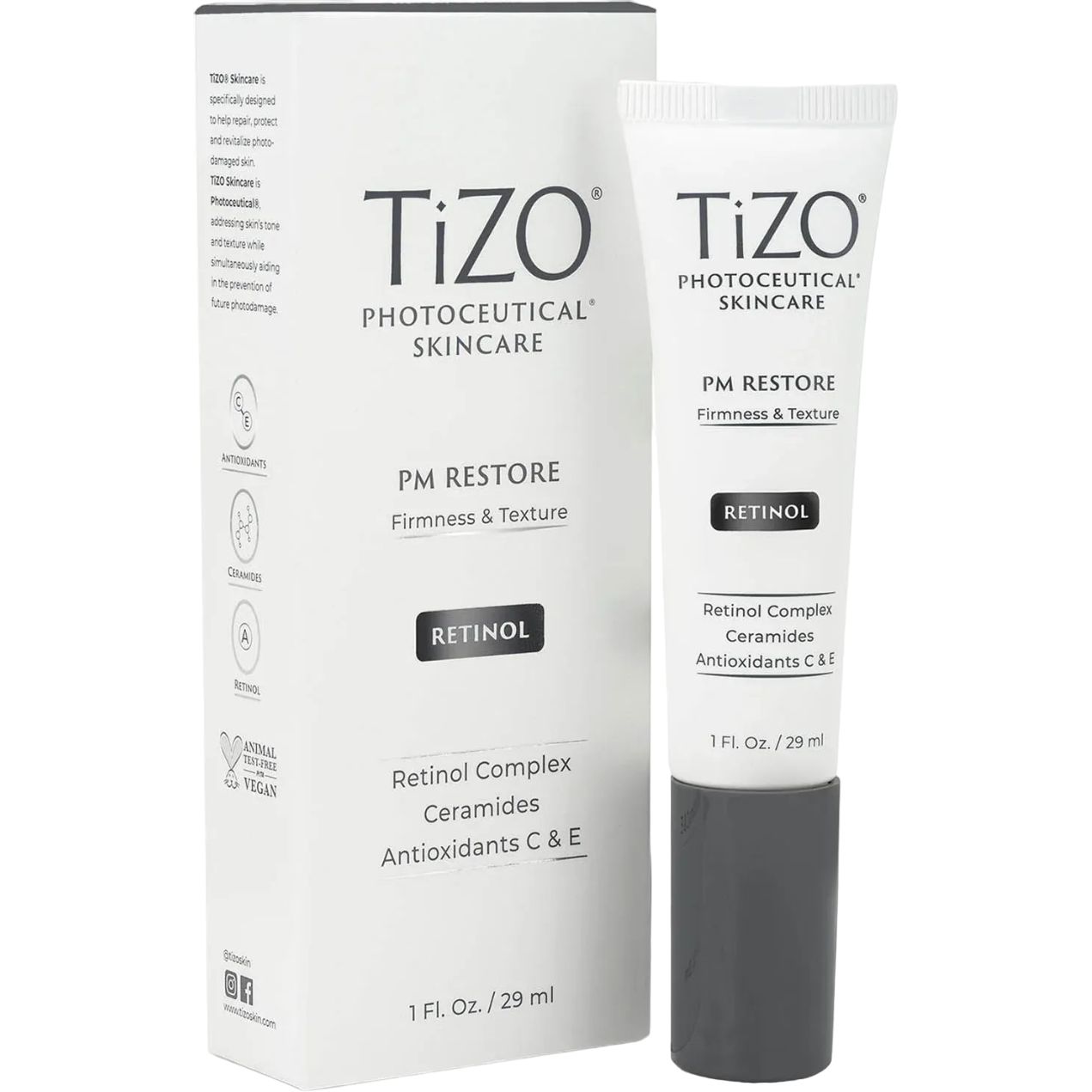 Сироватка нічна відновлююча TiZO Photoceutical Skincare PM Restore 29 мл - фото 1