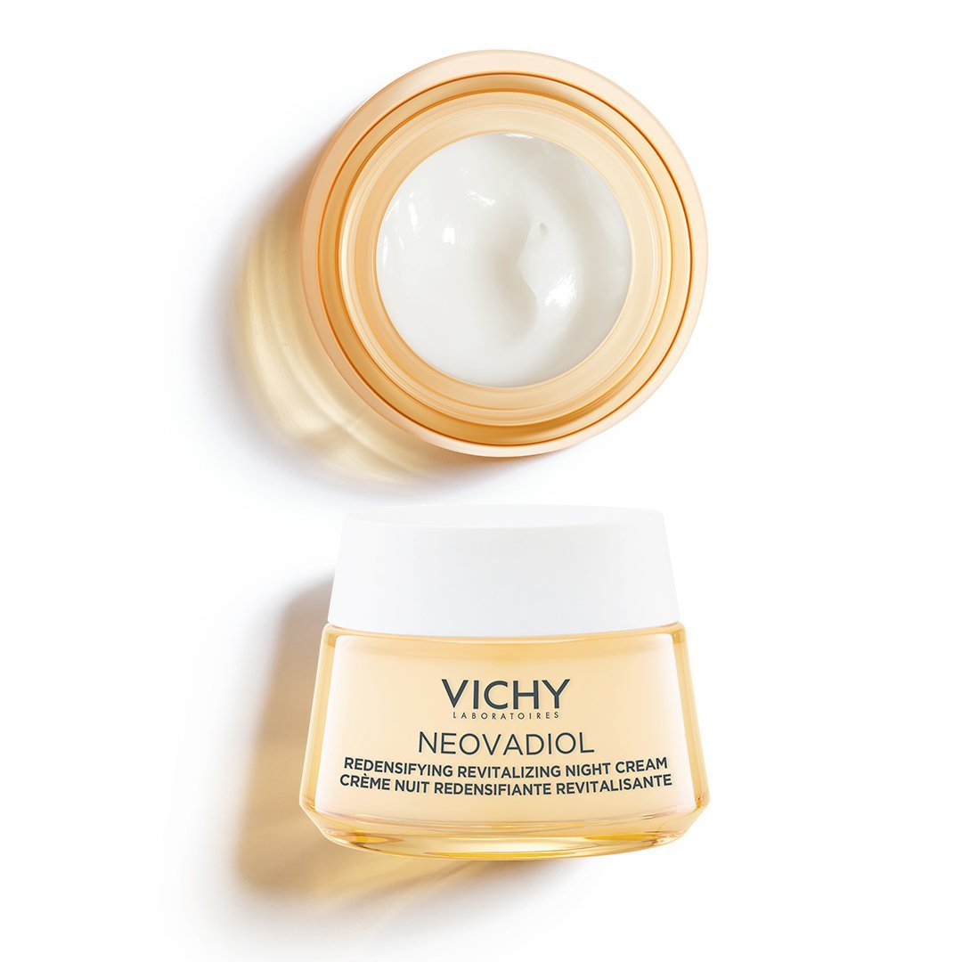 Нічний антивіковий крем Vichy Neovadiol, з охолоджуючим ефектом, для збільшення щільності та відновлення тонусу шкіри обличчя, 50 мл (MB421900) - фото 4