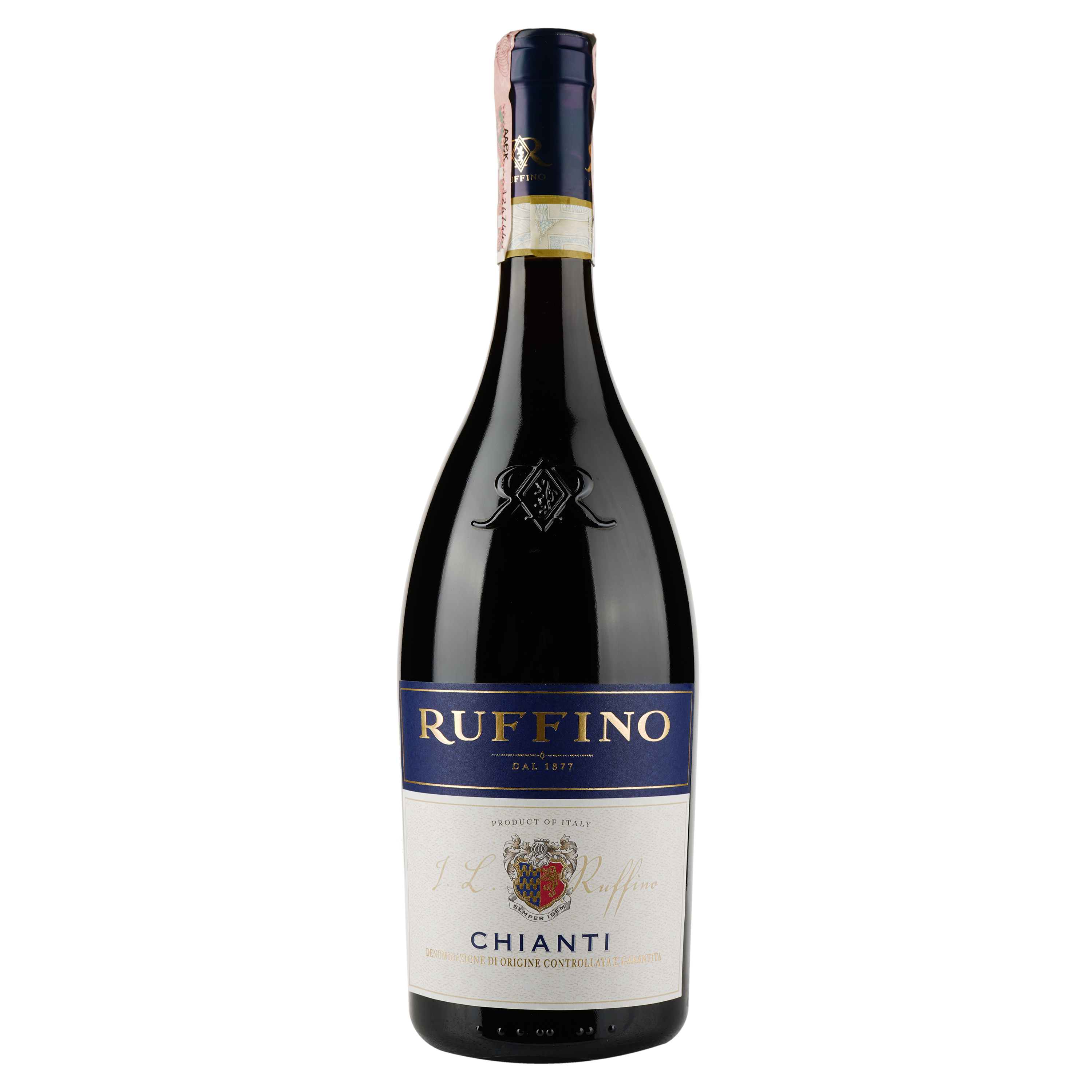 Вино Ruffino Chianti DOCG, червоне, сухе, 12,5%, 0,75 л - фото 1