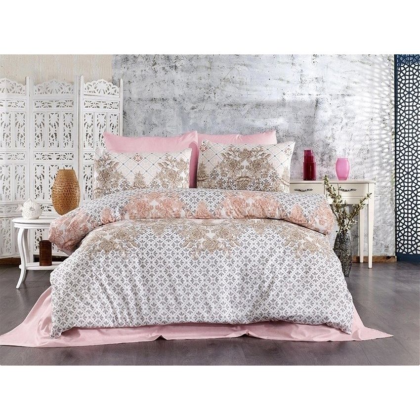 Комплект постельного белья TAG Tekstil с компаньоном 2-спальный 000210395 (R-T9162) - фото 1