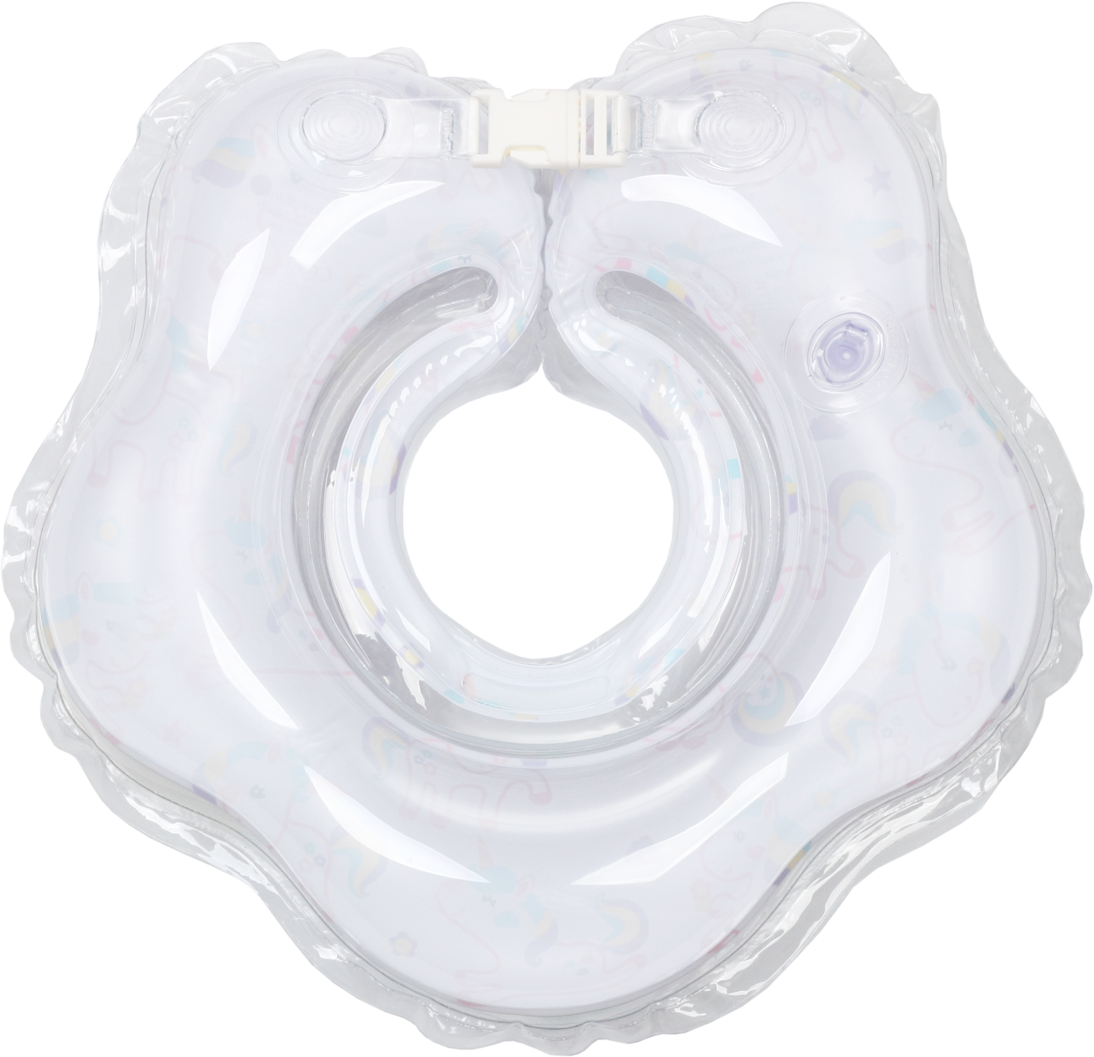 Круг для купания с погремушкой KinderenOK Единорог, белый (220318) - фото 5