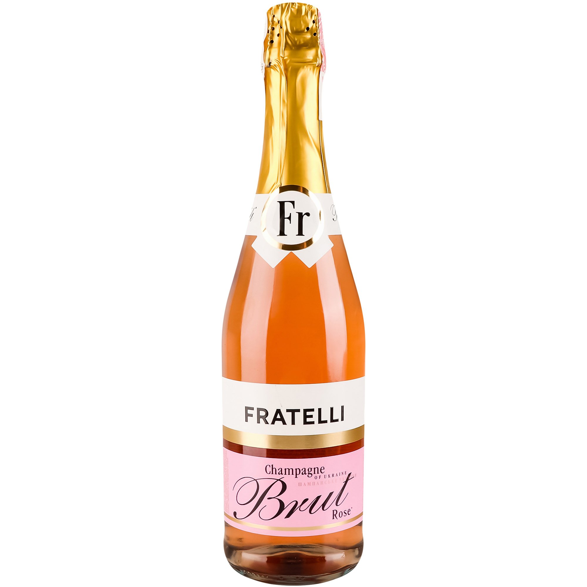 Игристое вино Fratelli розовое брют 0.75 л - фото 1