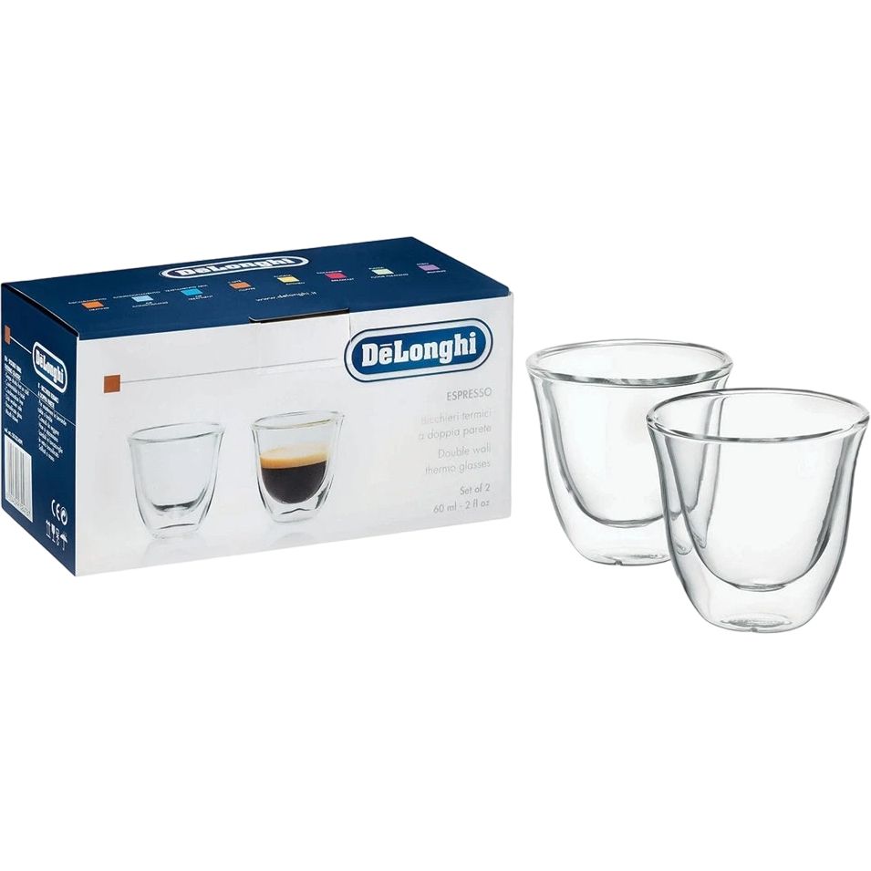 Набор стаканов DeLonghi Espresso 60 мл 2 шт. (00000010999) - фото 1