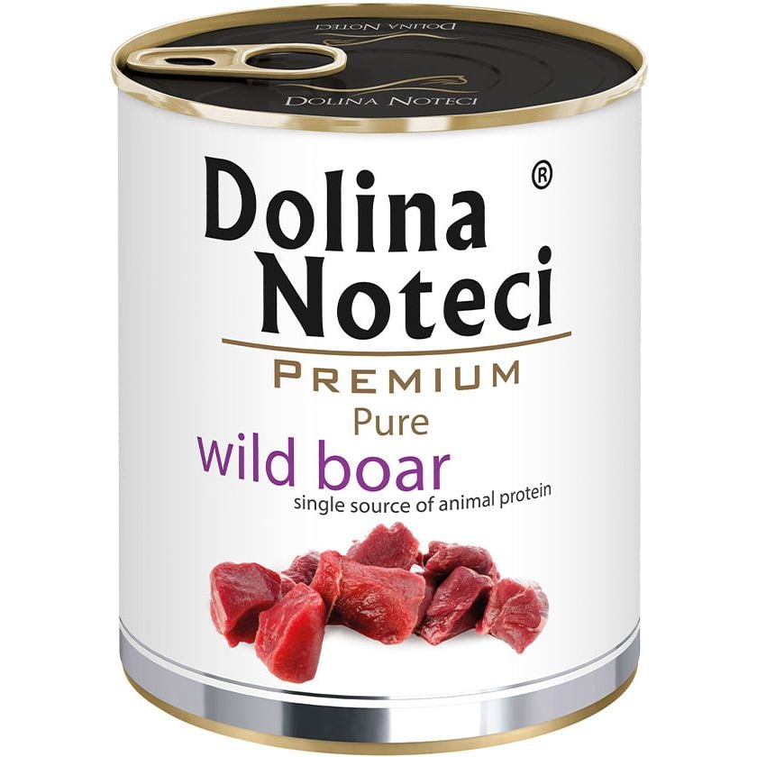 Влажный корм Dolina Noteci Premium Pure для собак склонных к аллергии, с кабаном, 800 гр - фото 1