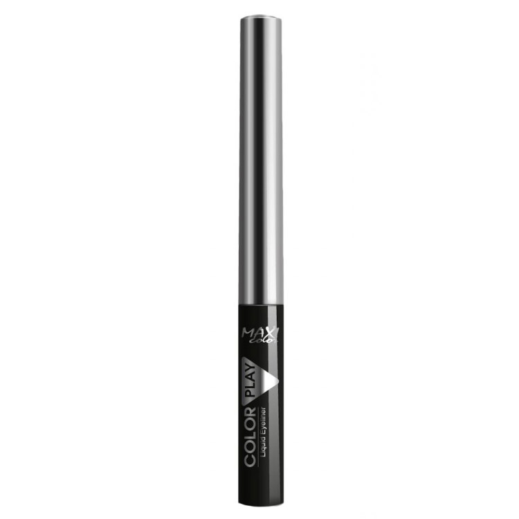 Подводка для глаз Maxi Color Color Play Liquid Eyeliner жидкая 04 черная 3.5 мл - фото 1