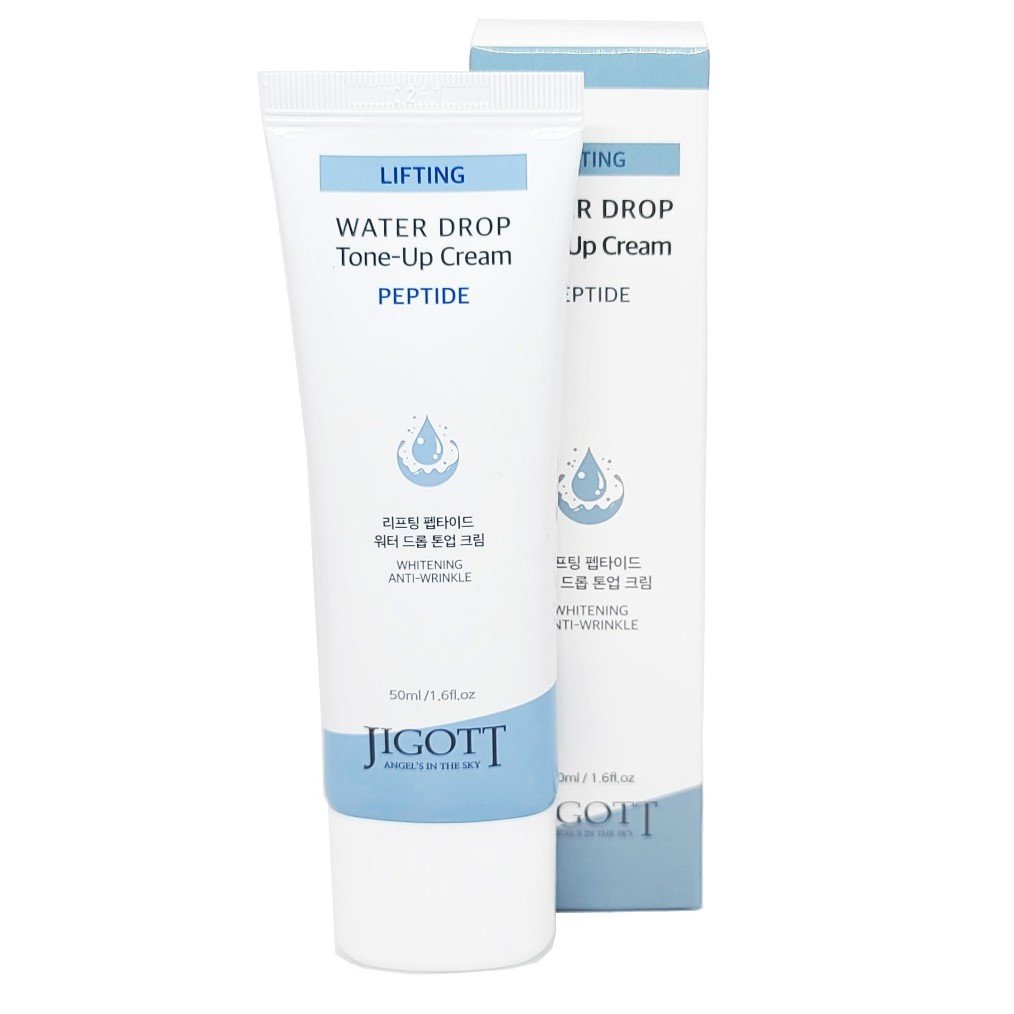 Зволожуючий крем для обличчя Jigott Lifting Peptide Water Drop Tone Up Cream, 50 мл - фото 1