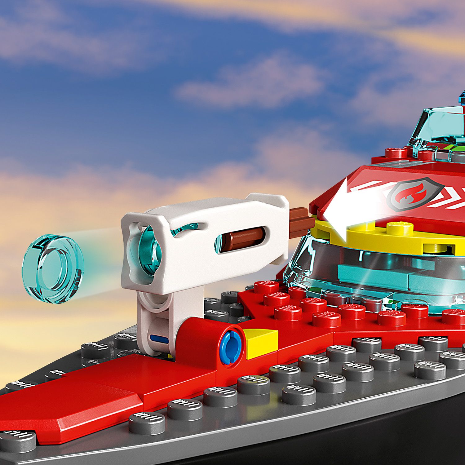 Конструктор LEGO City Човен пожежної бригади, 144 деталей (60373) - фото 6