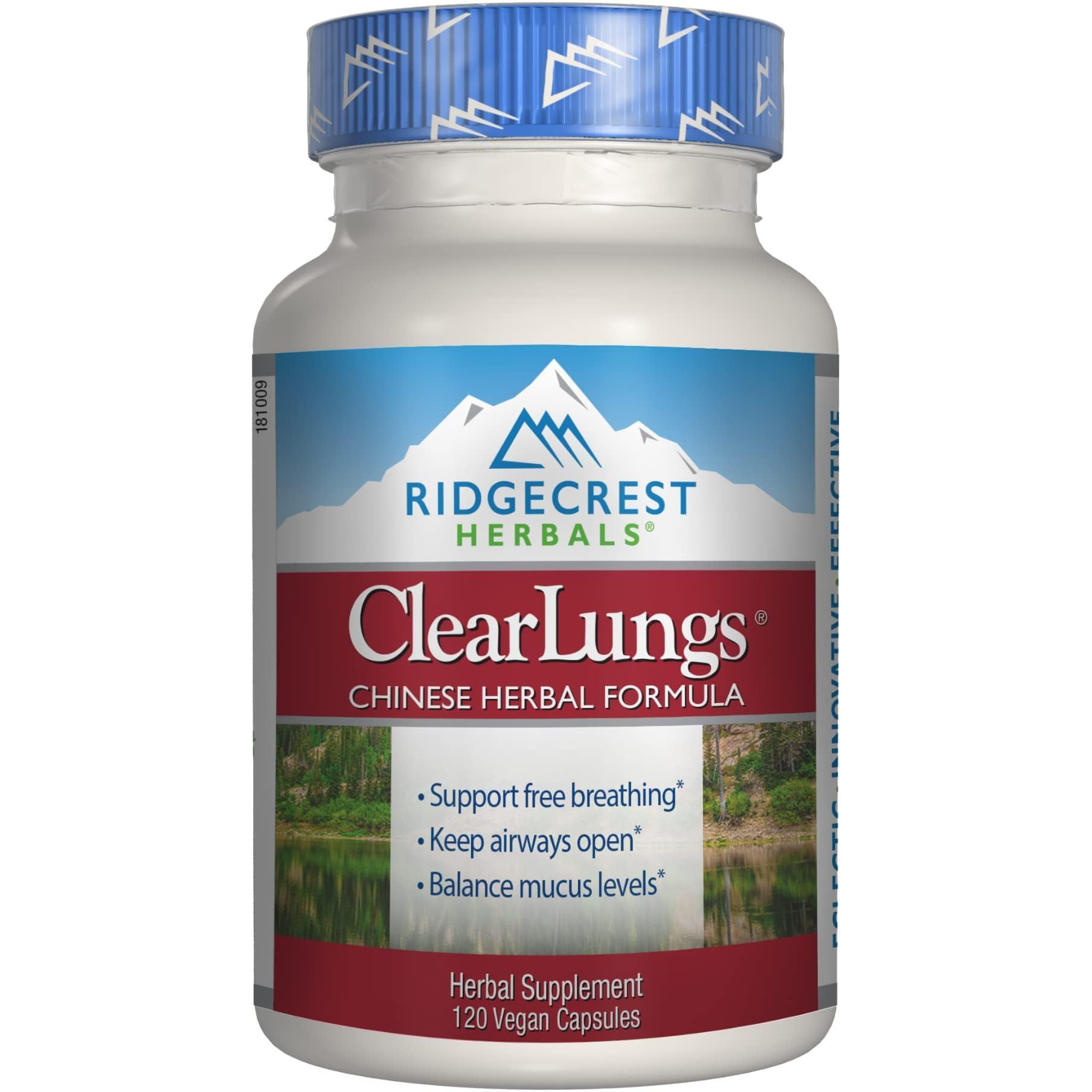 Комплекс для підтримки легенів RidgeCrest Herbals Clear Lungs китайська формула 120 капсул - фото 1