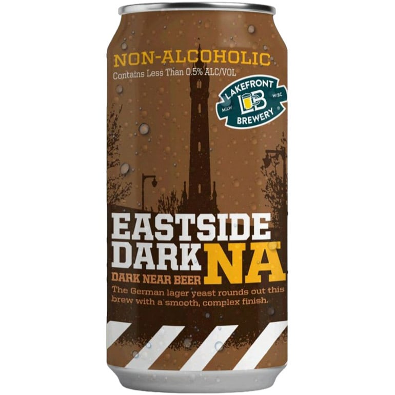 Безалкогольное пиво Lakefront Brewery Eastside Dark темное 0.355 л ж/б - фото 1