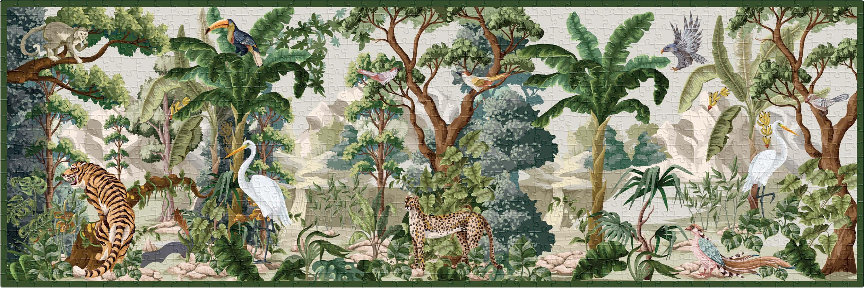 Пазли тришарові Interdruk Secret Garden 1, панорамні, 1000 елементів - фото 2