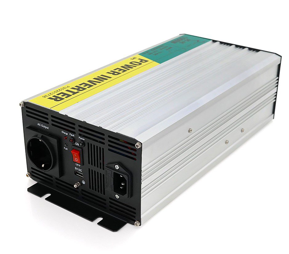 Инвертор напряжения 12/220V Ritar RSCU1000, 1000Вт с правильной синусоидой, встроенное зарядное - фото 2