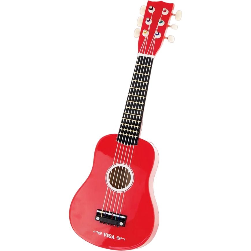 Музыкальная игрушка Viga Toys Гитара красная (50691) - фото 1