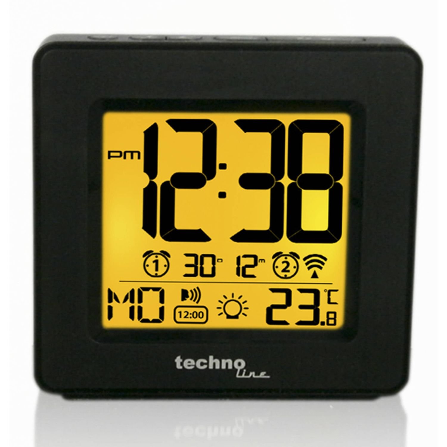Часы настольные Technoline WT330 Black (WT330) - фото 1