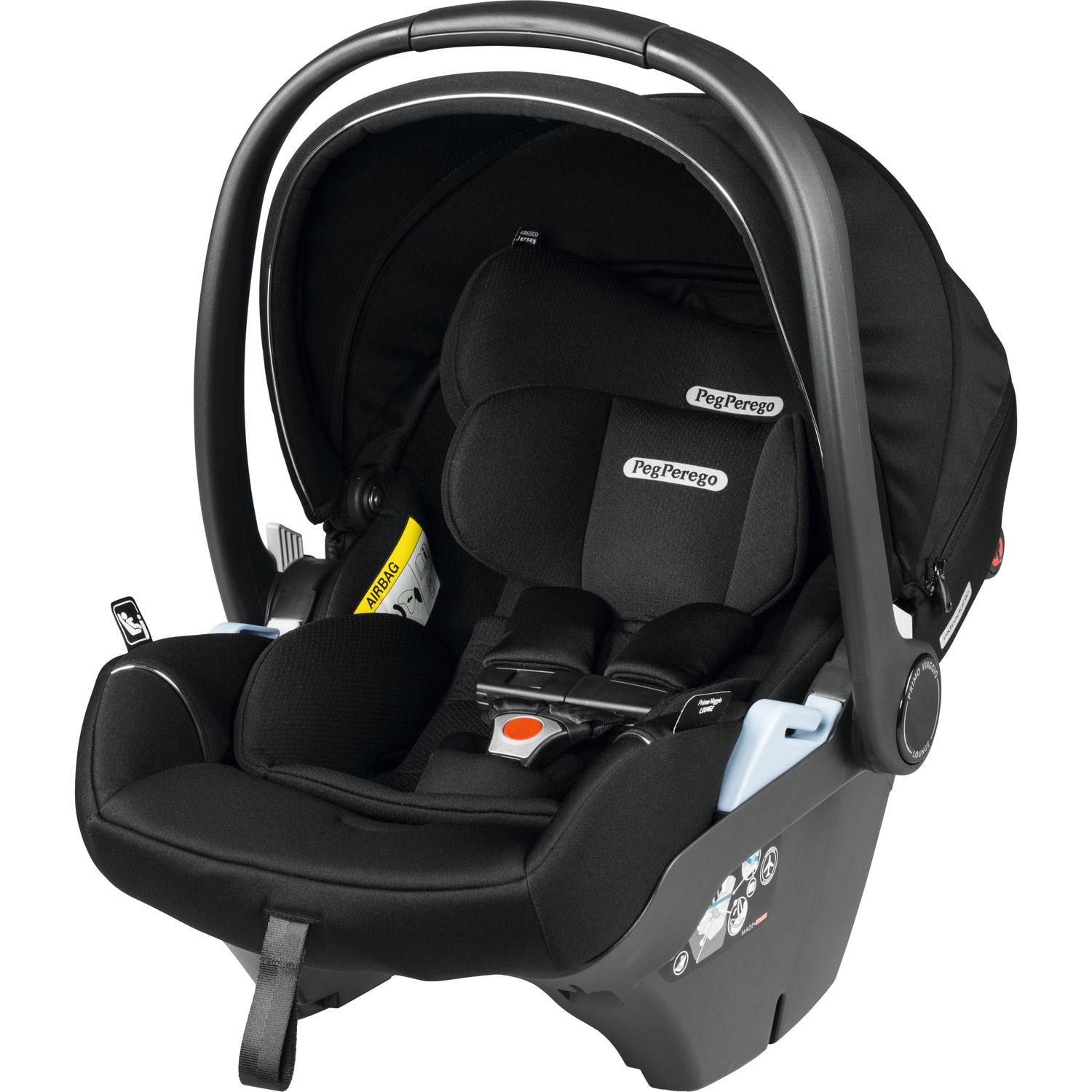 Автокрісло Peg-Perego Primo Viaggio Lounge Black Shine, чорне (IMLO000000DX13) - фото 1