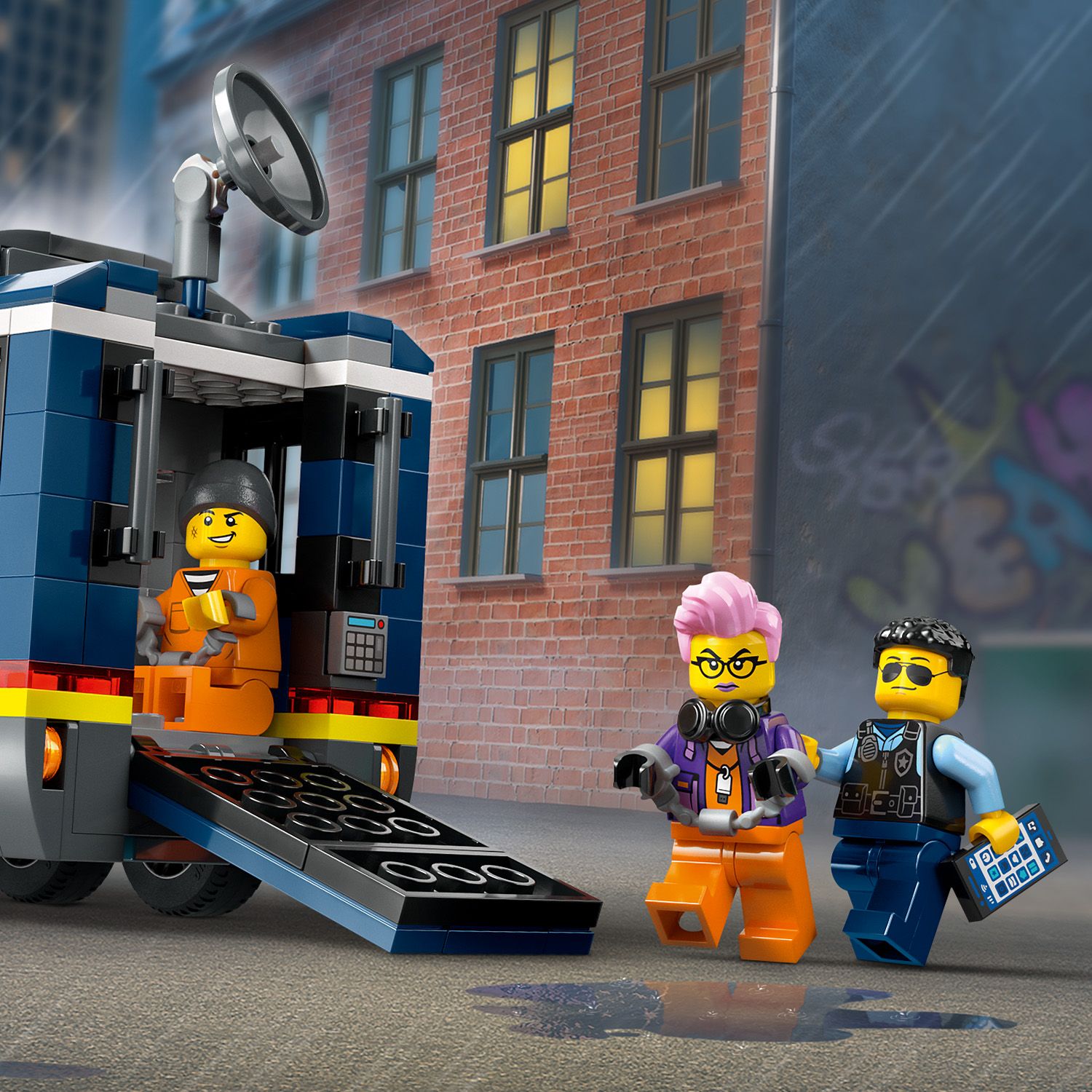 Конструктор LEGO City Передвижная полицейская криминалистическая лаборатория 674 детали (60418) - фото 8