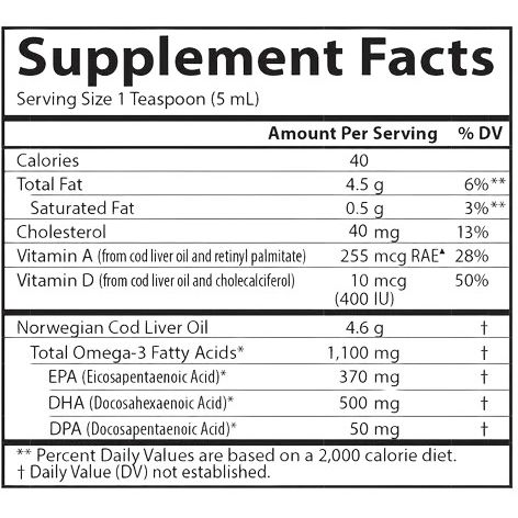 Жир печени дикой норвежской щепы Carlson Cod Liver Oil вкус лимона 200 мл - фото 2