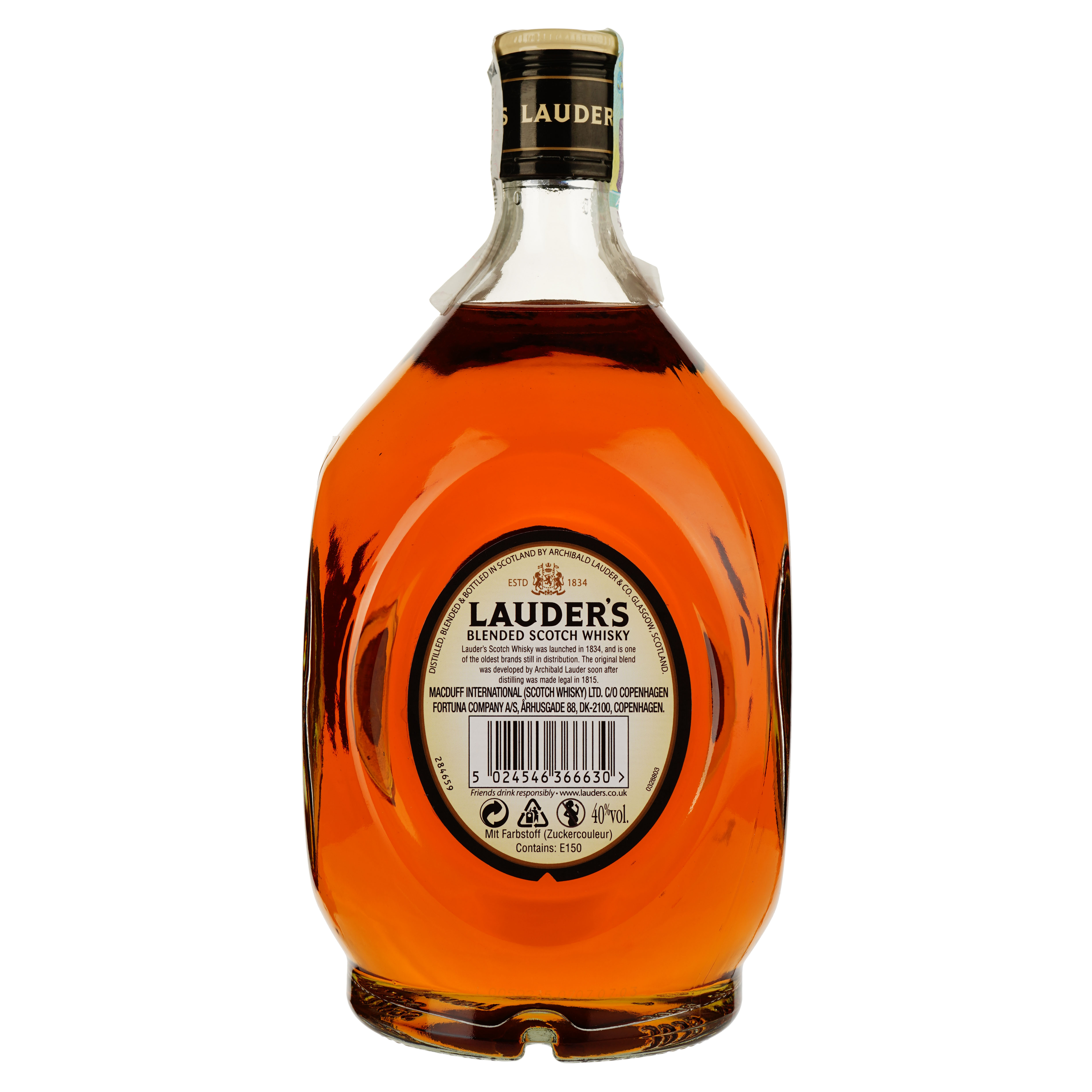 Виски Lauder's Finest Blended Scotch Whisky, 40% ,1 л - фото 2