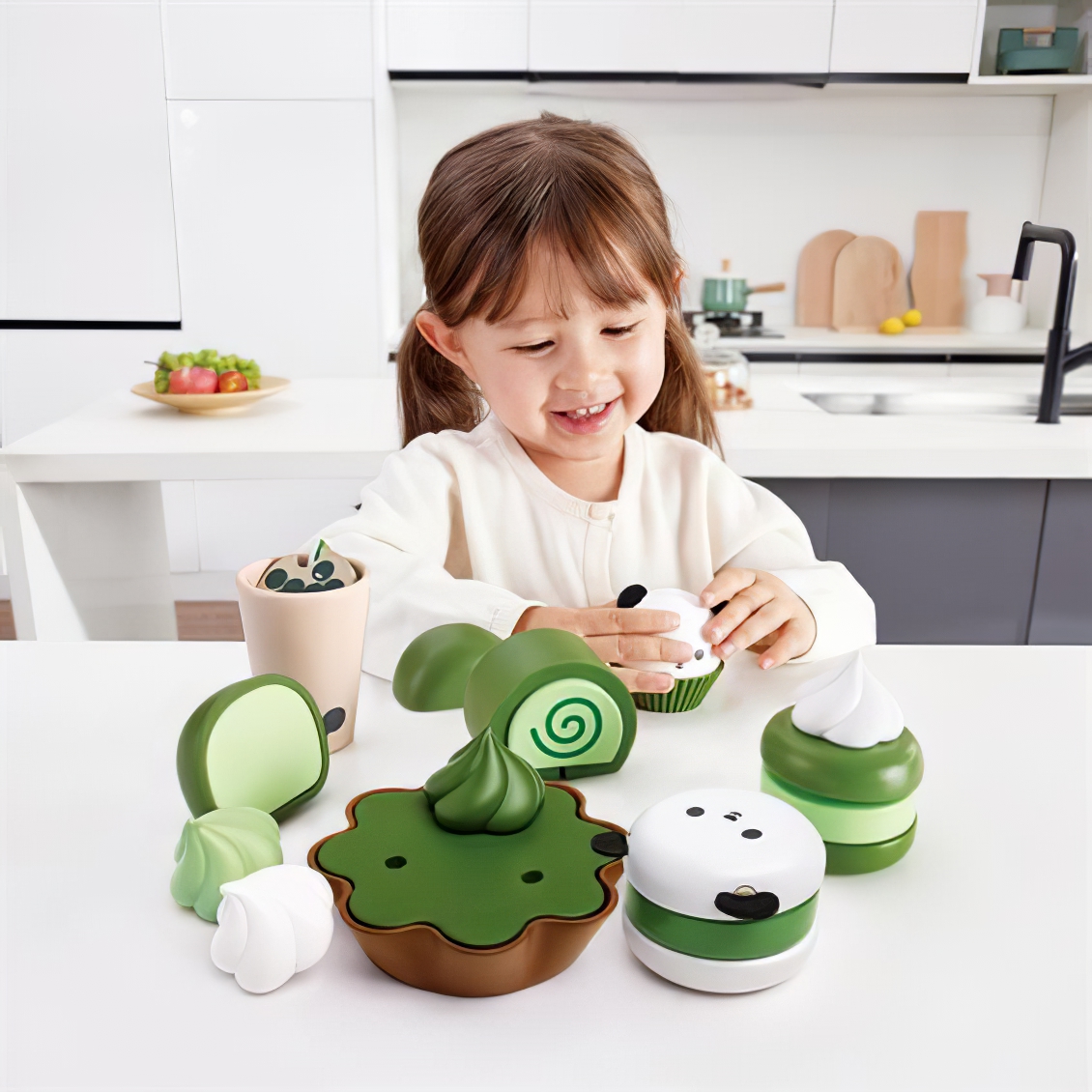 Іграшкові продукти Hape Десерти із зеленого чаю (E3195) - фото 3