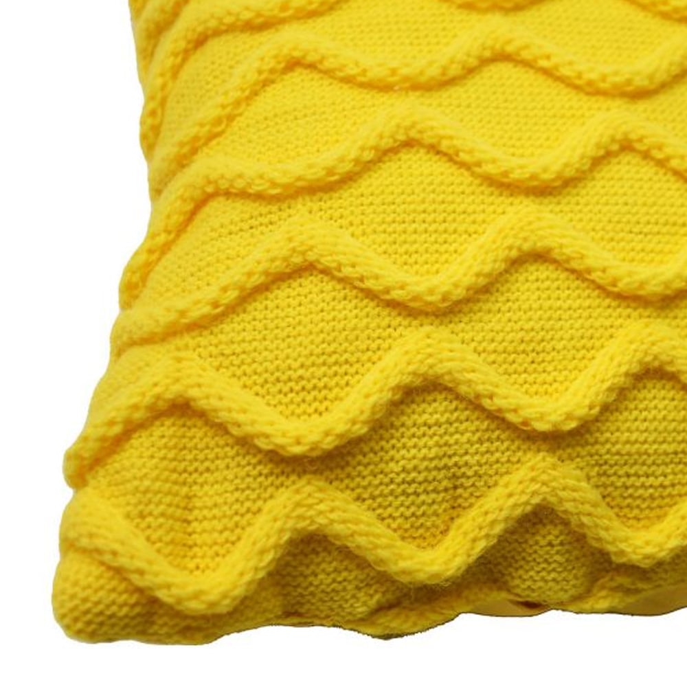 Подушка декоративна Прованс Хвилі, 33х33 см, жовтий (27428) - фото 2