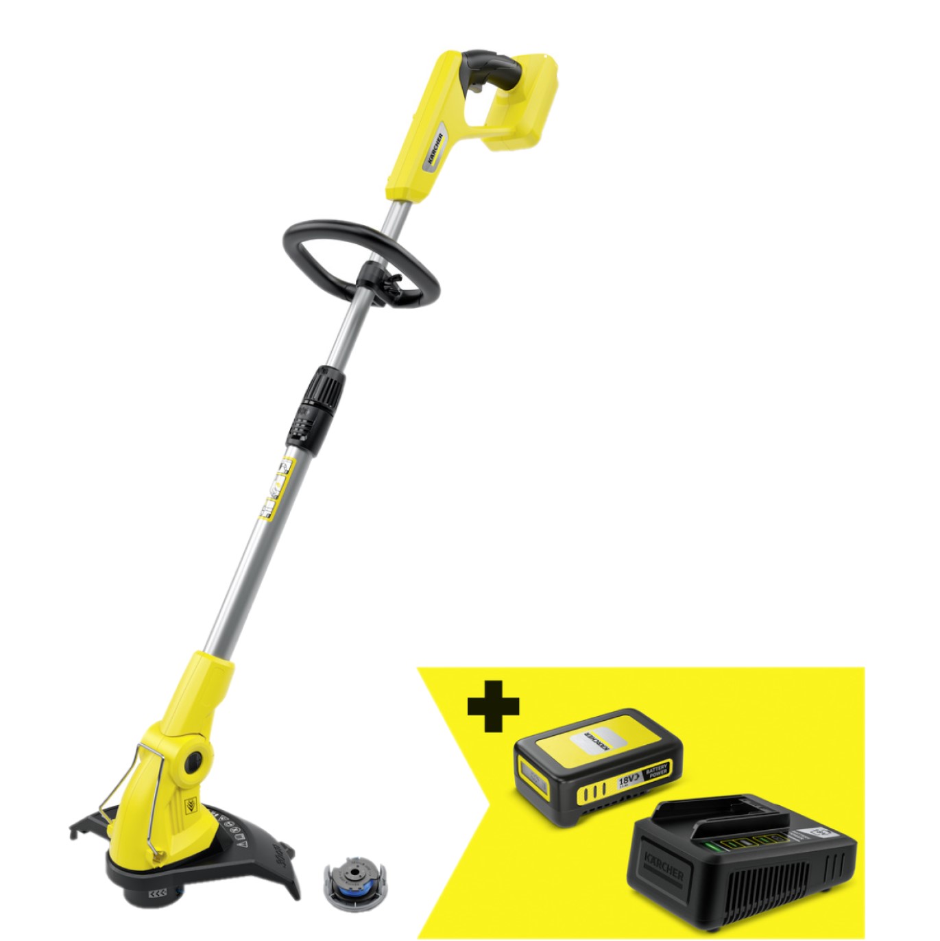 Аккумуляторный триммер Karcher LTR 18-30 + Starter kit 18/2.5 (9.611-429.0) - фото 1