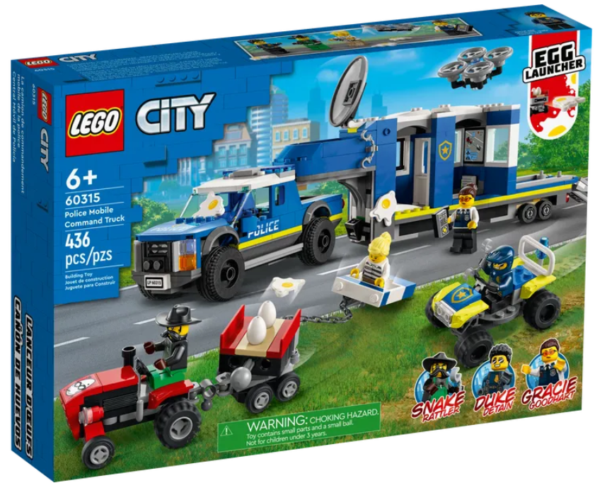 Конструктор LEGO City Поліцейський мобільний командний трейлер, 436 деталей (60315) - фото 2