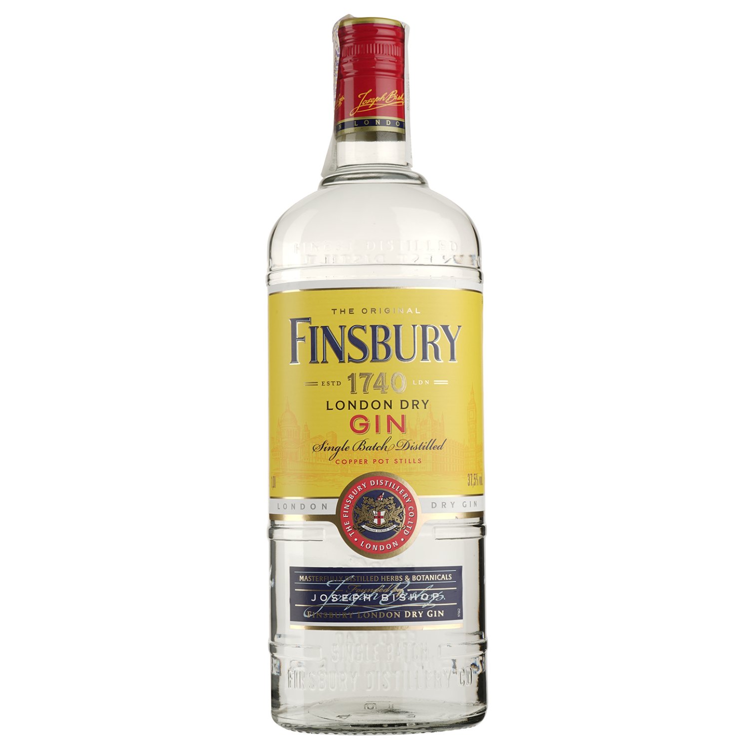 Джин Finsbury London Dry Gin, 37,5%, 1 л (123849) - фото 1