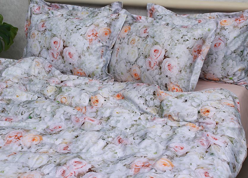Комплект постільної білизни TAG Tekstil з компаньйоном Сімейний Різнобарвний 000240694 (PT-004) - фото 4
