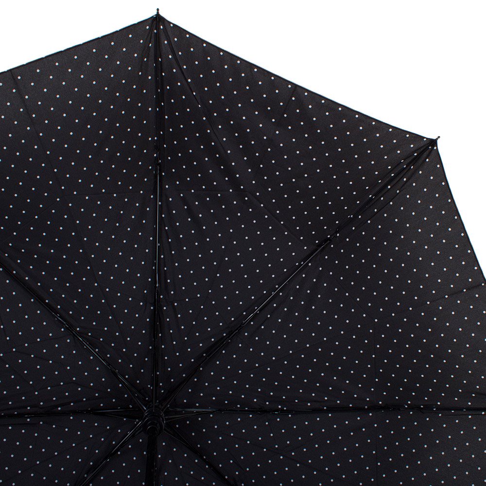 Жіноча складана парасолька напівавтомат Happy Rain 97 см чорна - фото 3
