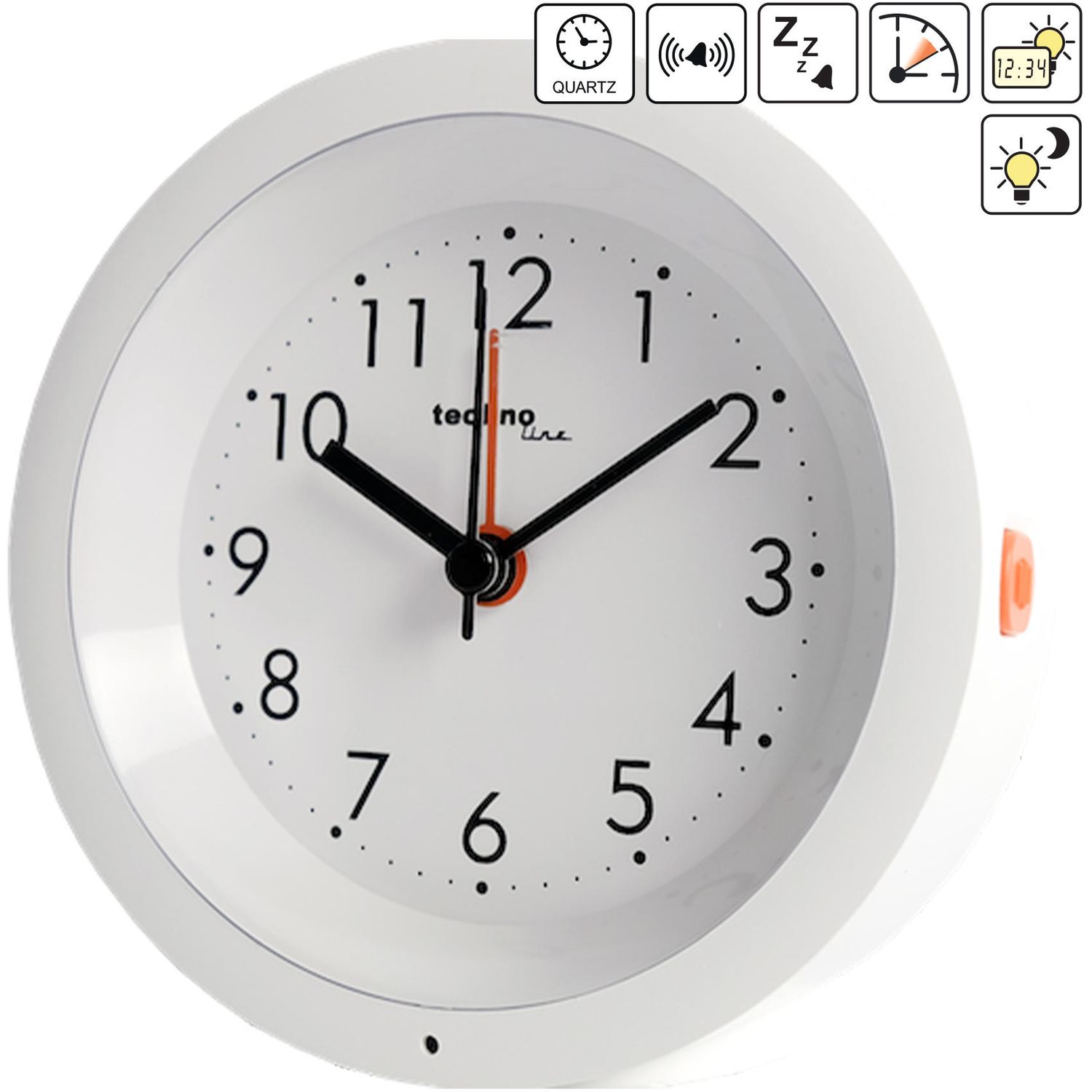 Часы настольные Technoline Modell X White (Modell X) - фото 3