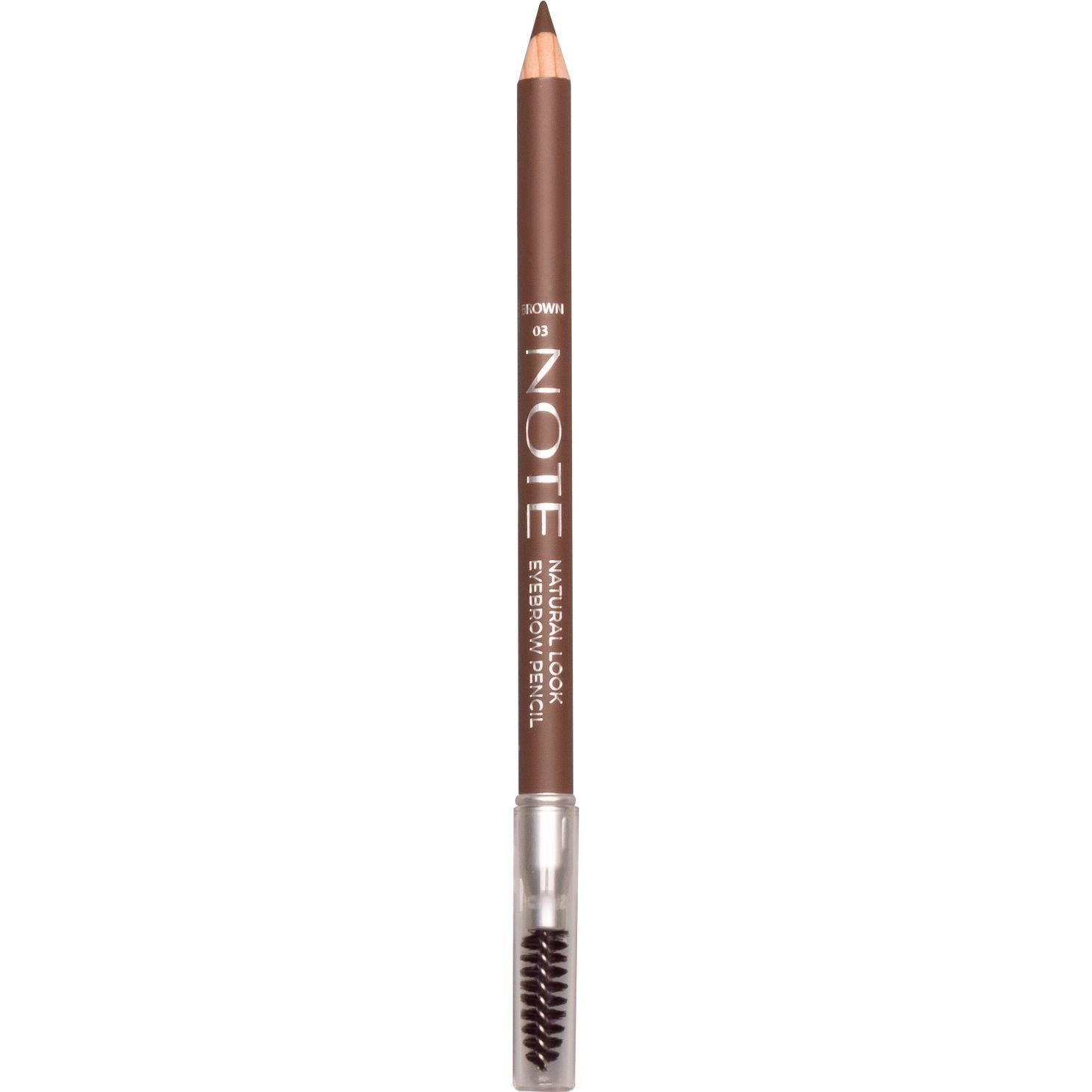 Олівець для брів Note Cosmetique Natural Look Eyebrow Pencil Brown відтінок 3, 1.08 г - фото 2