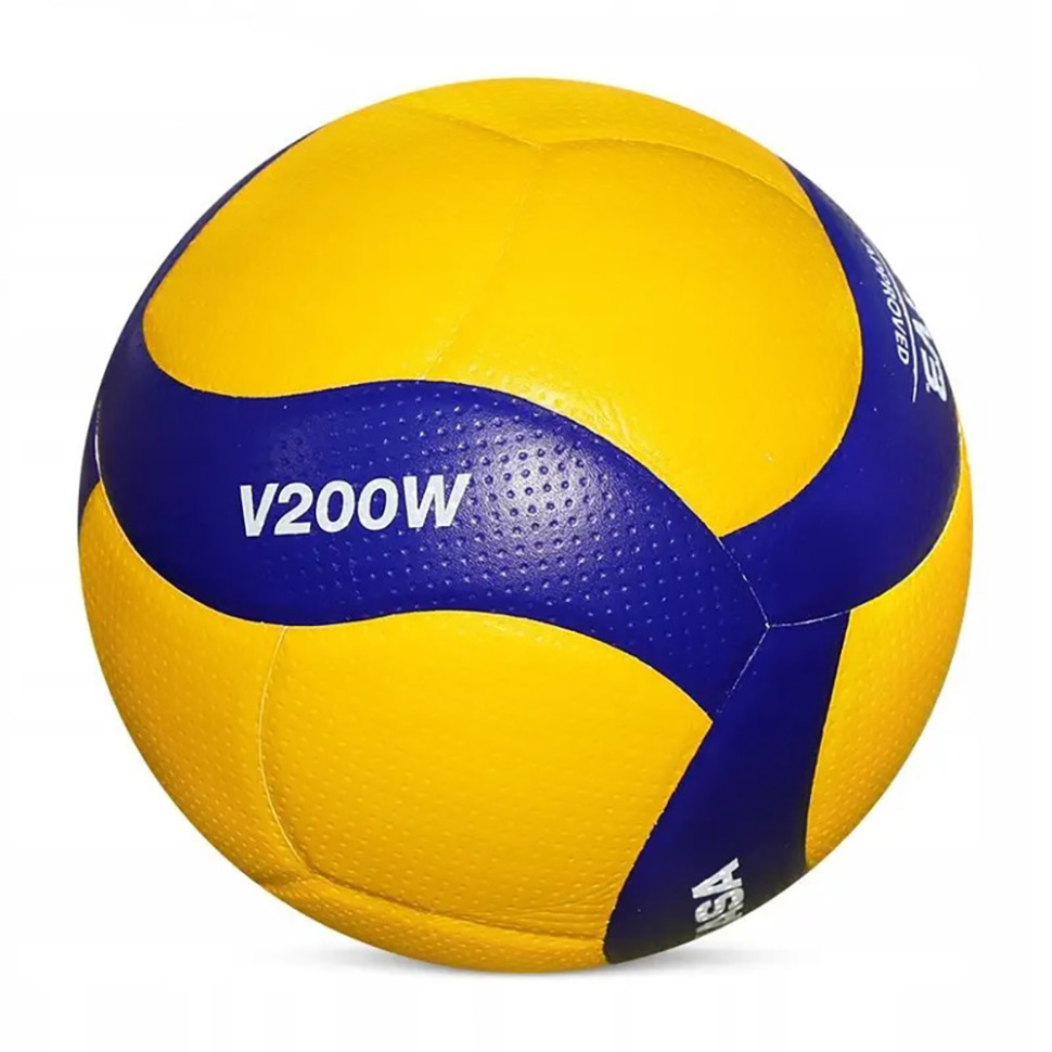 Мяч волейбольный Mikasa сине-желтый (V200W) - фото 2