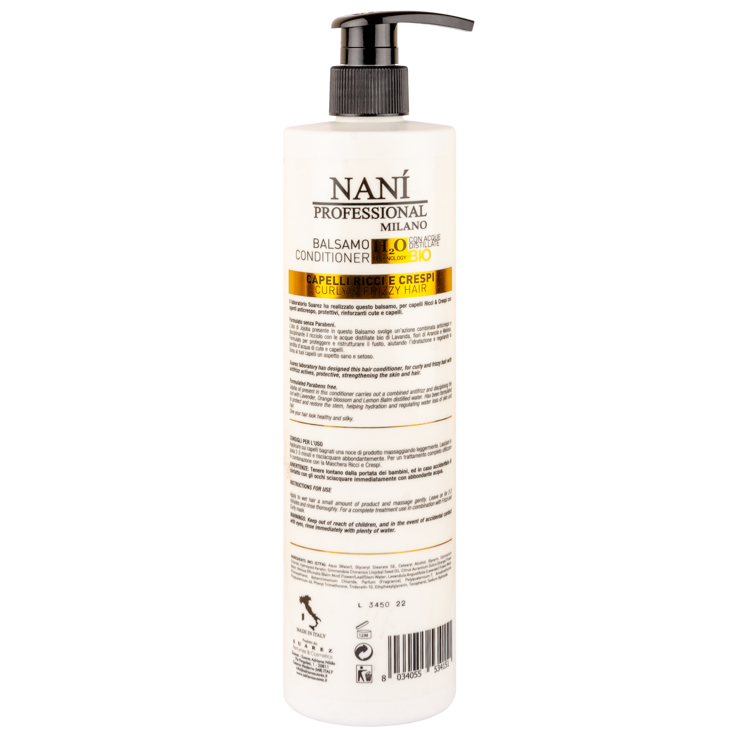 Бальзам-кондиціонер Nani Professional, для кучерявого та хвилястого волосся, 500 мл (NPCCF500) - фото 2