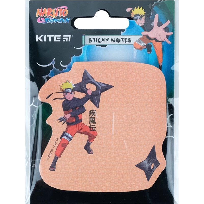 Блок паперу з клейким шаром Kite Naruto 70х70 мм 50 аркушів (NR23-298-3) - фото 2